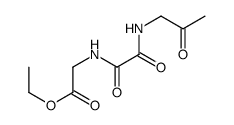 Ethyl N-{oxo[(2-oxopropyl)amino]acetyl}glycinate Structure