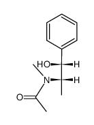 (1R,2S)-N-<(2-Hydroxy-2-phenyl)-1-methyl-ethyl>-N-methylacetamid结构式
