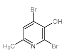 2,4-二溴-6-甲基吡啶-3-醇结构式