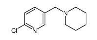 2-chloro-5-(piperidin-1-ylmethyl)pyridine结构式