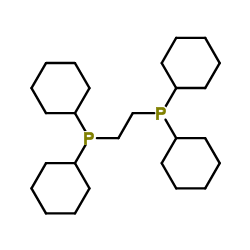 1, 2-双(二环己基磷基)-乙烷结构式