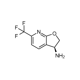 (S)-6-(三氟甲基)-2,3-二氢呋喃并[2,3-b]吡啶-3-胺结构式