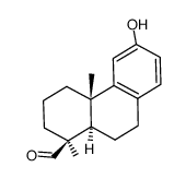 12-Hydroxypodocarpa-8,11,13-trien-19-al结构式