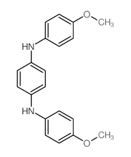 1,4-Benzenediamine,N1,N4-bis(4-methoxyphenyl)- structure