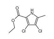 3,4-二氯-5-甲基-1H-吡咯-2-羧酸乙酯结构式