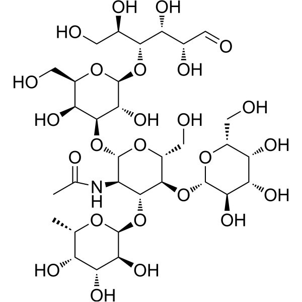 乳酰-N-岩藻五糖III结构式