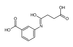 3-(3-carboxypropanoylamino)benzoic acid结构式