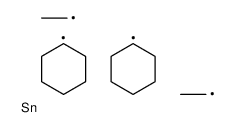 dicyclohexyl(diethyl)stannane Structure