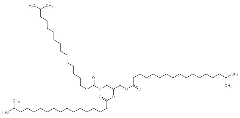 1,2,3-propanetriyl triisooctadecanoate Structure