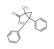 1-methyl-2,2-diphenylcyclopropane-1-carboxylic acid结构式