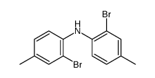 bis(2-bromo-4-methylphenyl)amine Structure