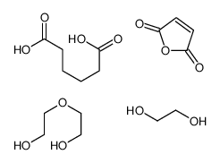 己二酸与乙二醇、2,5-呋喃二酮和二甘醇的聚合物结构式