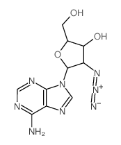 9H-Purin-6-amine,9-(2-azido-2-deoxy-b-D-xylofuranosyl)- structure