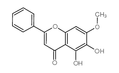 7-甲醚黄芩素结构式
