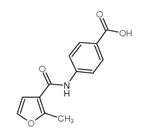4-[(2-methyl-3-furoyl)amino]benzoic acid结构式