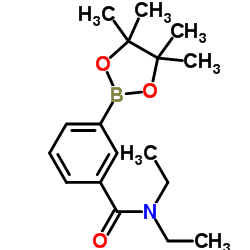 3-(N,N-二乙基氨基羰基)苯硼酸频哪醇酯结构式