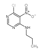 6-氯-5-硝基-N-丙基-4-嘧啶胺结构式