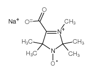 2,2,5,5-tetramethyl-3-imidazoline-1-oxyl-carboxylic acid, sodium salt, free radical Structure