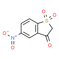5-硝基苯并[B]噻吩-3(2H)-酮-1,1-二氧化物结构式