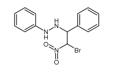 N-(2-bromo-2-nitro-1-phenyl-ethyl)-N'-phenyl-hydrazine Structure