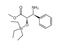 methyl (2R,3S)-3-amino-3-phenyl-2-(triethylsilyloxy)propanoate结构式