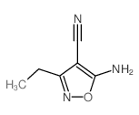 5-Amino-3-ethyl-4-isoxazolecarbonitrile结构式