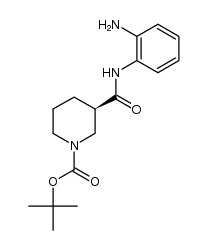 (R)-tert-butyl 3-(2-aminophenylcarbamoyl)piperidine-1-carboxylate结构式