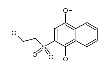 2-((2-chloroethyl)sulfonyl)naphthalene-1,4-diol结构式