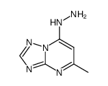 7-肼基-5-甲基[1,2,4]噻唑并[1,5-a]嘧啶结构式