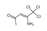 4-amino-5,5,5-trichloropent-3-en-2-one结构式