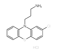 3-(2-chlorophenothiazin-10-yl)propan-1-amine hydrochloride Structure