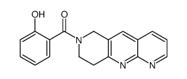 Pyrido[2,3-b][1,6]naphthyridine, 6,7,8,9-tetrahydro-7-(2-hydroxybenzoyl)- (9CI) Structure