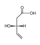 [R,(-)]-3-Hydroxy-4-pentenoic acid Structure