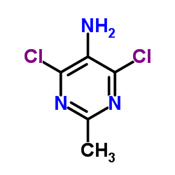 2-甲基-4,6-二氯-5-氨基嘧啶结构式
