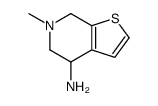 (9CI)-4,5,6,7-四氢-6-甲基-噻吩并[2,3-c]吡啶-4-胺结构式