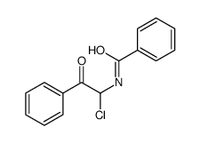 N-(1-chloro-2-oxo-2-phenylethyl)benzamide结构式