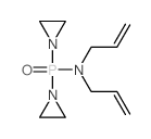 Phosphine oxide, bis(1-aziridinyl)diallylamino- Structure