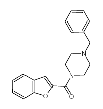 1-benzofuran-2-yl-(4-benzylpiperazin-1-yl)methanone Structure