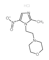 4-[2-(2-methyl-5-nitro-imidazol-1-yl)ethyl]morpholine Structure