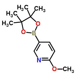 2-甲氧基吡啶-5-硼酸频哪醇酯结构式
