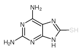 2,6-二氨基-9h-嘌呤-8-硫醇结构式