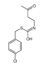 S-[(4-chlorophenyl)methyl] N-(3-oxobutyl)carbamothioate结构式