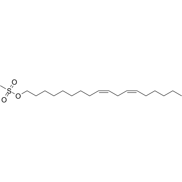 亚油醇甲基磺酸酯结构式