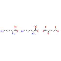 L-鸟氨酸 alpha-酮戊二酸结构式