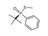 (R)-(+)-S-methyl tert-butylphenylphosphinothiolate结构式