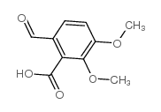 2-羧基-3,4-二甲氧基苯甲醛结构式
