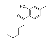 1-(2-hydroxy-4-methylphenyl)hexan-1-one结构式