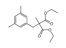 diethyl 2-[(3,5-dimethylphenyl)methyl]-2-methylpropanedioate Structure