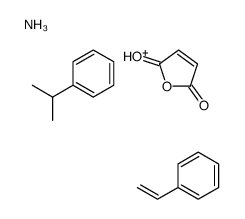 2,5-呋喃二酮与苯乙烯和(1-甲基乙烯基)苯的调聚物铵盐结构式