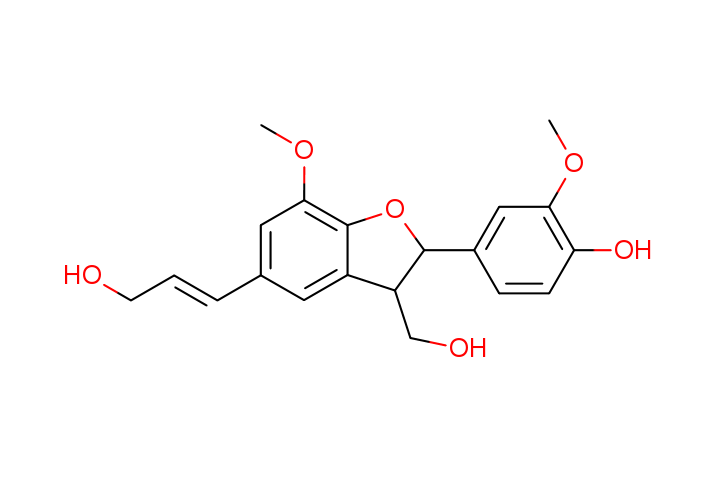 (E)-Dehydrodiconiferyl alcohol structure